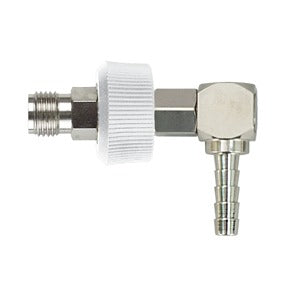 DISS Male, 1/4" Hose Barb With Knob & Check Swivel