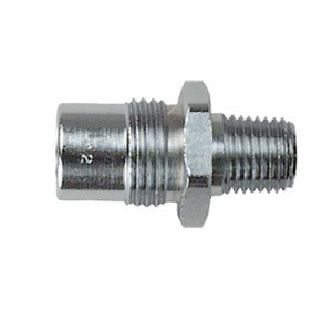 DISS Male, 1/4" Hose Barb With Knob and Check