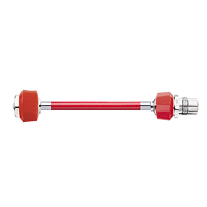 Hose Assembly; Instrument Air; Non Conductive (1/4"); Red; DISS Female, Hand-tight Nut; DISS Male HT