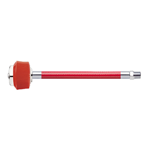 Hose Assembly; Instrument Air; Non Conductive (1/4"); Red; DISS Female, Hand-tight Nut; 1/8 NPT Male Pipe Thread