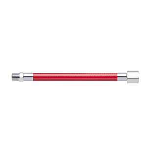 Hose Assembly; Instrument Air; Non Conductive (1/4"); Red; 1/8 NPT Male Pipe Thread; 1/8 NPT Female Pipe Thread