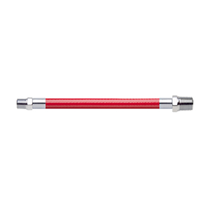 Hose Assembly; Instrument Air; Non Conductive (1/4"); Red; 1/8 NPT Male Pipe Thread; 1/4 NPT Male Pipe Thread