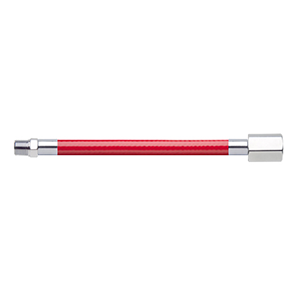 Hose Assembly; Instrument Air; Non Conductive (1/4"); Red; 1/8 NPT Male Pipe Thread; 1/4 NPT Female Pipe Thread