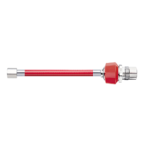 Hose Assembly; Instrument Air; Non Conductive (1/4"); Red; 1/8 NPT Female Pipe Thread; DISS Male HT with DV