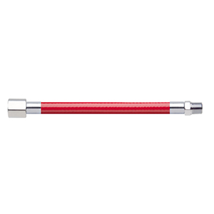 Hose Assembly; Instrument Air; Non Conductive (1/4"); Red; 1/8 NPT Female Pipe Thread; 1/8 NPT Male Pipe Thread