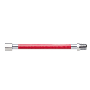 Hose Assembly; Instrument Air; Non Conductive (1/4"); Red; 1/8 NPT Female Pipe Thread; 1/4 NPT Male Pipe Thread