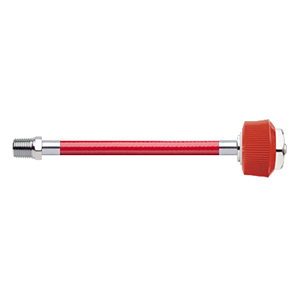 Hose Assembly; Instrument Air; Non Conductive (1/4"); Red; 1/4 NPT Male Pipe Thread; DISS Female HT Nut / Nipple