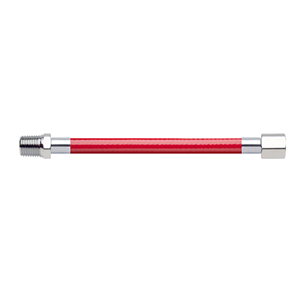Hose Assembly; Instrument Air; Non Conductive (1/4"); Red; 1/4 NPT Male Pipe Thread; 1/8 NPT Female Pipe Thread