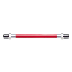 Hose Assembly; Instrument Air; Non Conductive (1/4"); Red; 1/4 NPT Male Pipe Thread; 1/4 NPT Male Pipe Thread