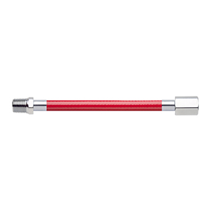 Hose Assembly; Instrument Air; Non Conductive (1/4"); Red; 1/4 NPT Male Pipe Thread; 1/4 NPT Female Pipe Thread