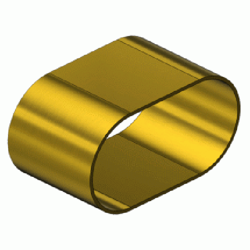 Western  454, Oval Brass Dual Hose Braces