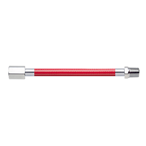 Hose Assembly; Instrument Air; Non Conductive (1/4"); Red; 1/4 NPT Female Pipe Thread; 1/4 NPT Male Pipe Thread