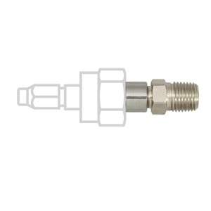 Schrader Style Male Quick Connects, 1/4" NPT Male