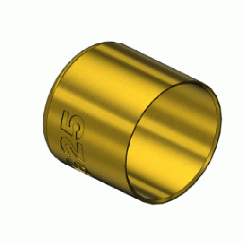 Western  625, Round Brass Hose Ferrules