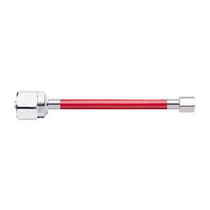 Hose Assembly; Instrument Air; Non Conductive (1/4"); Red; DISS Female Hex Nut / Nipple; 1/8 NPT Female Pipe Thread