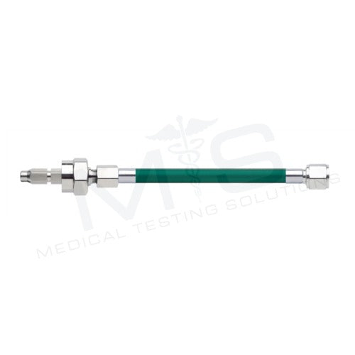 Oxygen Hose; Conductive; Schrader Adaptor, Non-Swivel; DISS Female, Hex Nut