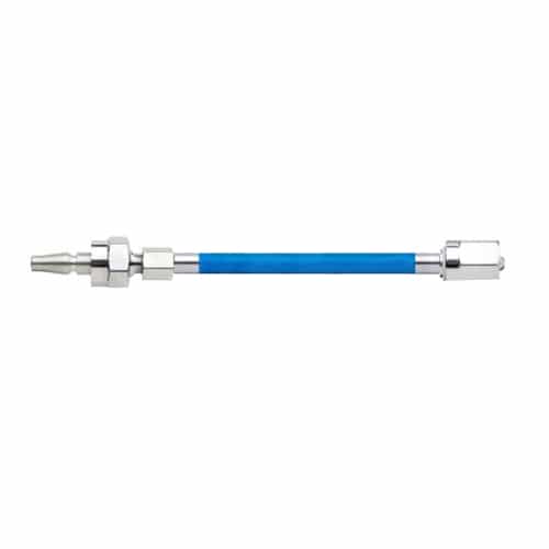 Nitrous Oxide Hose; Conductive; Schrader Adaptor, Non-Swivel; DISS Female, Hex Nut
