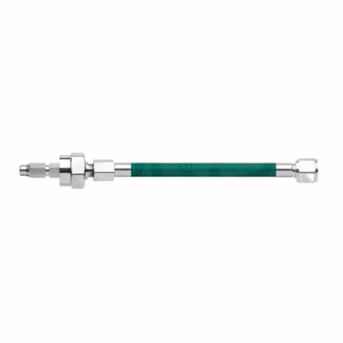 Oxygen Hose; Conductive; Schrader Adaptor, Non-Swivel; DISS Female, Hex Nut