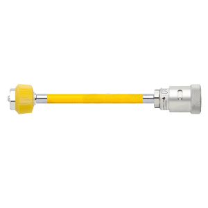 Medical Air Hose; Conductive (1/4"); DISS Female, Hand-tight Nut; Schrader Couple