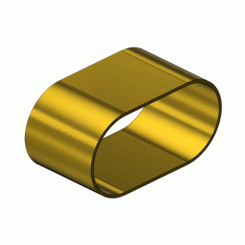 Western  9116, Oval Brass Dual Hose Braces