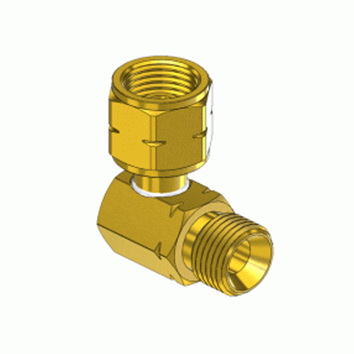 Superior A-323, 90 External Hose Coupler to Internal Swivel Nut