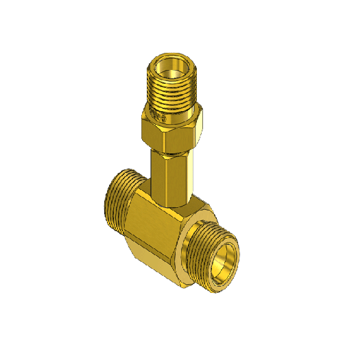 Superior C-3540, CGA-540 Brass Manifold Coupler Tees - 3-Way CGA Valve Outlets