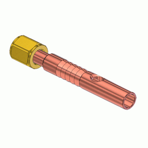 Superior CN-54, Power Cable Connector w/ Brass Swivel Nut & Nipple