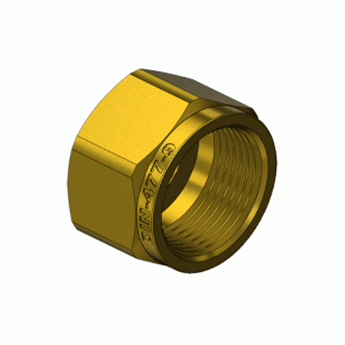 Superior DN-477-09, DIN-9 Oxygen Hex Nut