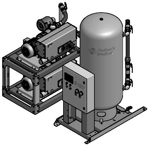 Amico 20 HP Duplex Lubricated Rotary Modular v-rvl-d-200p-ss-n-200-ms