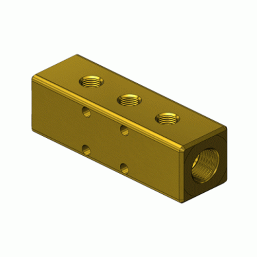 Superior GMA-SCMB, 2" Hex Manifold Block w/ Female Ports