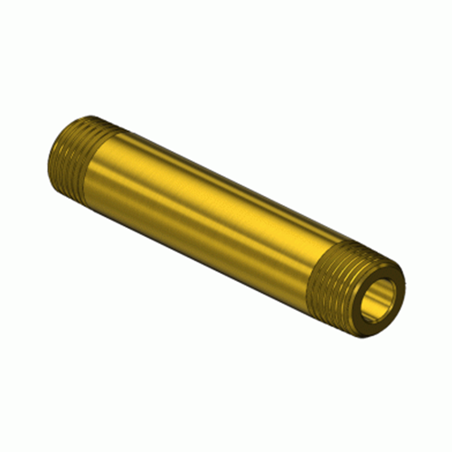 Superior GMF-3213, Brass Manifold Pipe Nipple w/ Threaded End