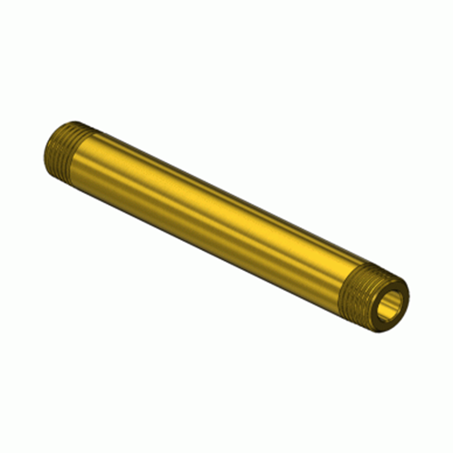 Superior GMF-3214, Brass Manifold Pipe Nipple w/ Threaded End