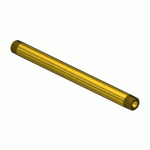 Superior GMF-3215, Brass Manifold Pipe Nipple w/ Threaded End
