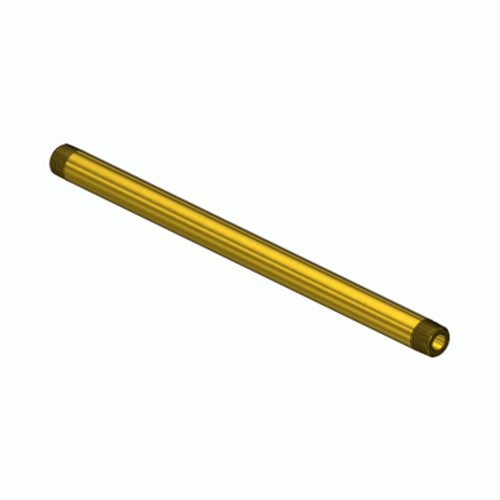 Superior GMF-3216, Brass Manifold Pipe Nipple w/ Threaded End