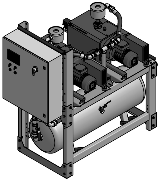 Amico 5.4 HP Duplex Claw Horizontal Tankmount