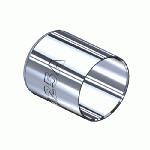 MEDICAL FERRULE,.525"ID,.63"LNG. Uncategorized, Superior, Superior M-625A, Nickel Plated Hose Ferrule.