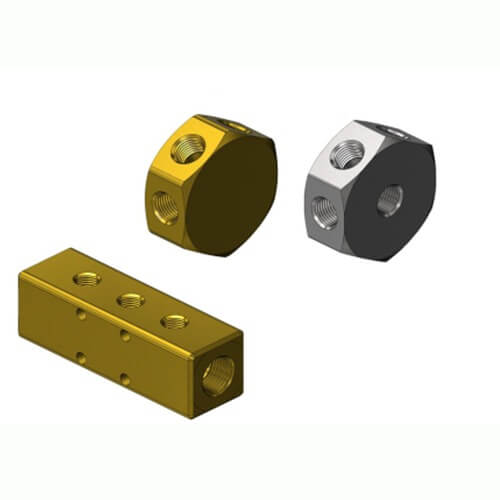 Superior MB-580-7, Brass/Stainless Steel Manifold Block & Assemblies for CGA-580 Argon/Helium/Nitrogen