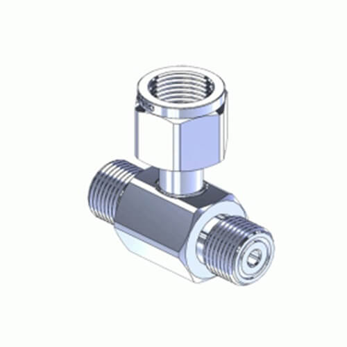 Superior MC-320, Chrome Plated Brass CGA Manifold Coupler Tee