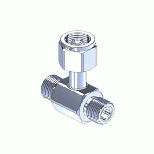Superior MC-326, Chrome Plated Brass CGA Manifold Coupler Tee
