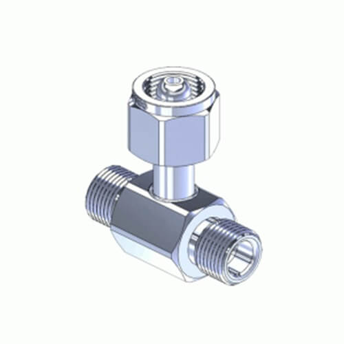 Superior MC-346, Chrome Plated Brass CGA Manifold Coupler Tee