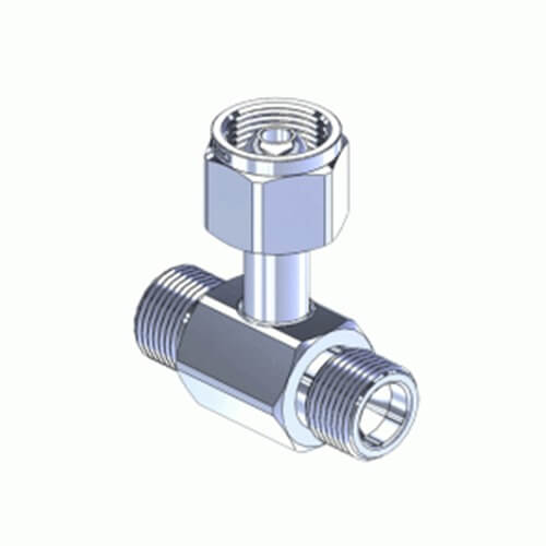 Superior MC-540, Chrome Plated Brass CGA Manifold Coupler Tee