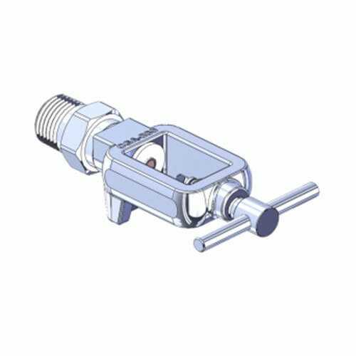 Superior MFY-880-8, Pin Indexed Yoke w/ T-Handle for CGA-880 CO2/Oxygen Mixture w/ CO2 Not over 7%