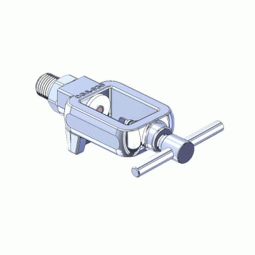 Superior MFY-930-4, Pin Indexed Yoke w/ T-Handle for CGA-930 Helium/Oxygen Mixture w/ Helium over 80%