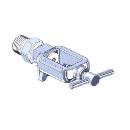 Superior MFY-960-8, Pin Indexed Yoke w/ T-Handle for CGA-960 Nitrogen