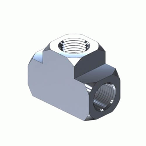 LP TEE, 1/8NPTF (3 OUTLETS). Medical Gas Fittings, NPT Fittings, Superior, Superior MPF-231, 1/8" x 1/8" NPT Female Tee.