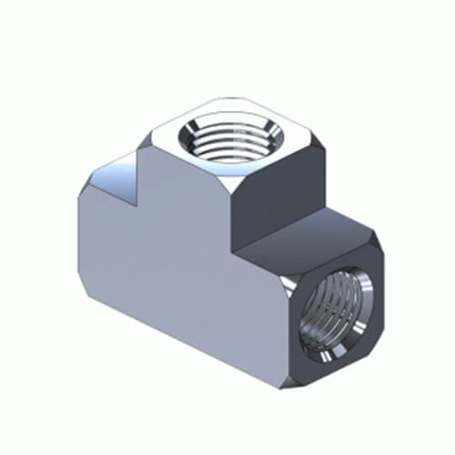 MPF-232, 1/4" x 1/4" NPT Female Tee. Medical Gas Fittings, NPT Fittings, Superior, Superior MPF-232, 1/4" x 1/4" NPT Female Tee.