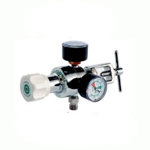 Western  Single-Stage Compact Regulator Oxygen with CGA-870 Swivel Yoke Inlet, MR-870-8FG