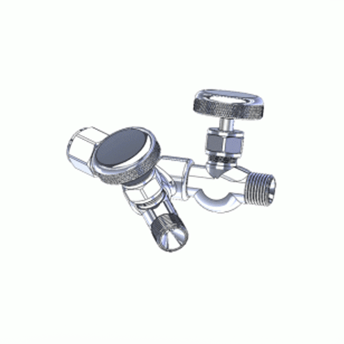 Superior MYV-050, DISS-1240 Y-Adaptor w/ Valves