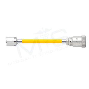 Medical Air Hose; Conductive (1/4"); DISS Female, Hex Nut; Schrader Coupler