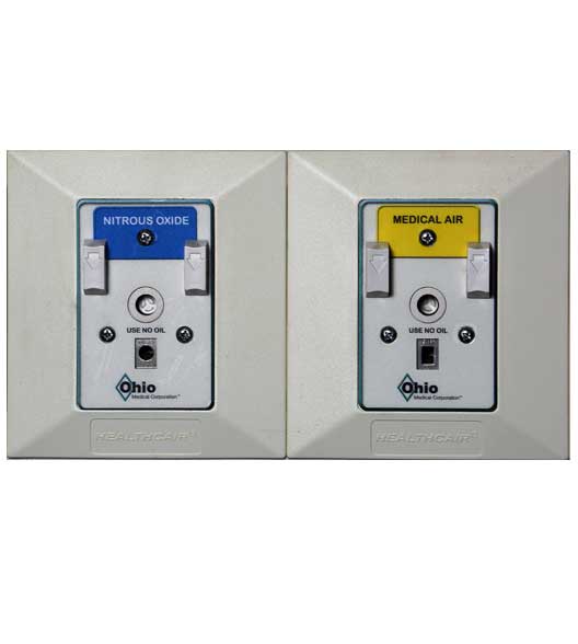 Ohio Medical 262384 - Trim Plate - Wall Chrome
